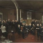 La sala della redazione di Jean Béraud