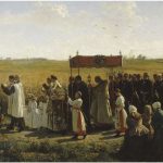 La benedizione dei campi di grano di Jules Breton