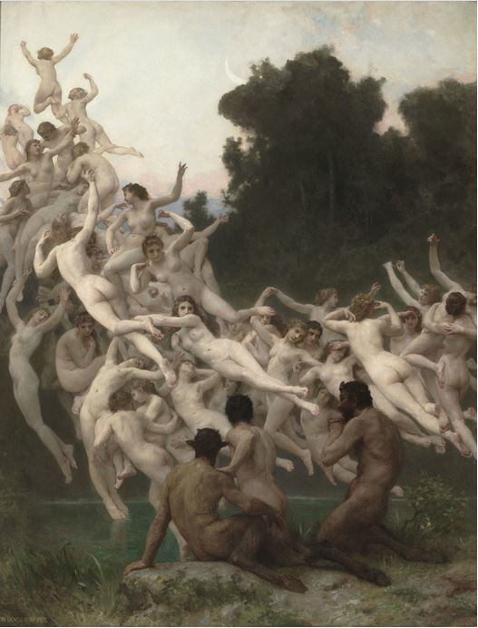 Le Oreadi di William Bouguereau