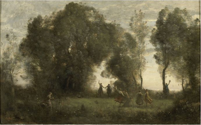 Mattino. La danza delle ninfe di Camille Corot