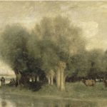 Salici sulla riva dell'acqua di Camille Corot