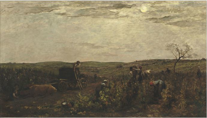 La vendemmia in Borgogna di Charles-François Daubigny