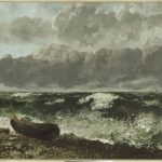 Il mare in burrasca di Gustave Courbet