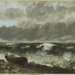 Il mare in burrasca di Gustave Courbet