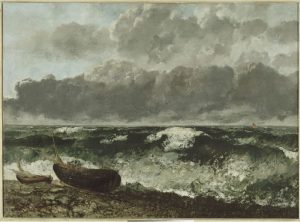 Il mare in burrasca di Gustave Courbet
