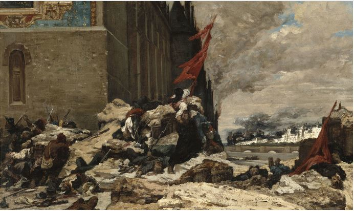 L'incendio delle Tuileries di Georges Clairin