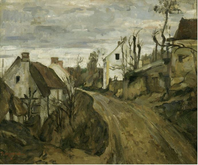 Strada di villaggio, Auvers di Paul Cézanne