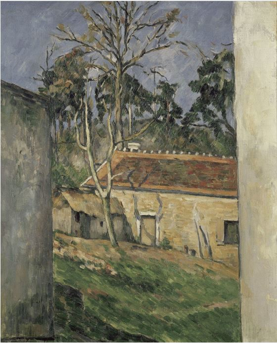 Cortile di fattoria di Paul Cézanne