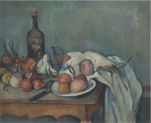 Natura morta con cipolle di Paul Cézanne