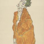 Autoritratto con casacca arancione di Egon Schiele