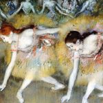 Ballerine che fanno l'inchino di Edgar Degas