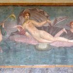 Affresco pompeiano con la nascita di Venere