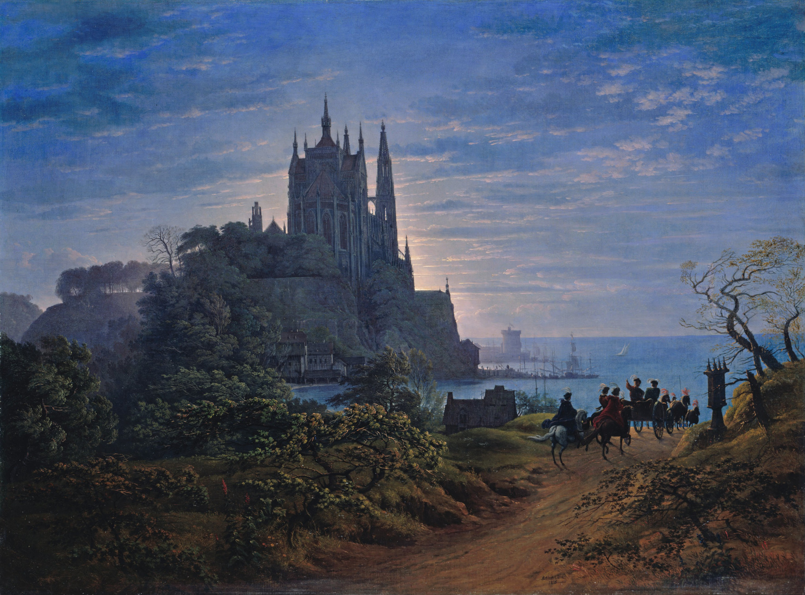 Chiesa gotica sul mare di Friedrich Schinkel
