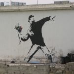 Lanciatore di fiore di Banksy