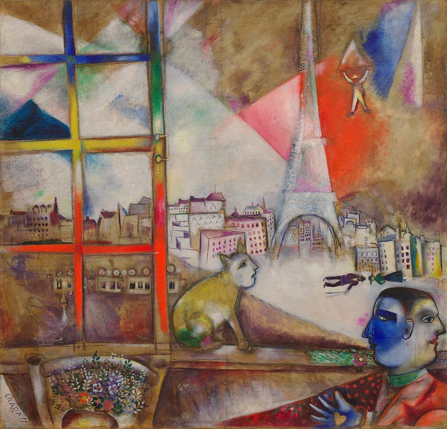 Parigi dalla finestra di Marc Chagall