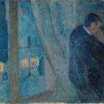 Il bacio con la finestra di Edvard Munch