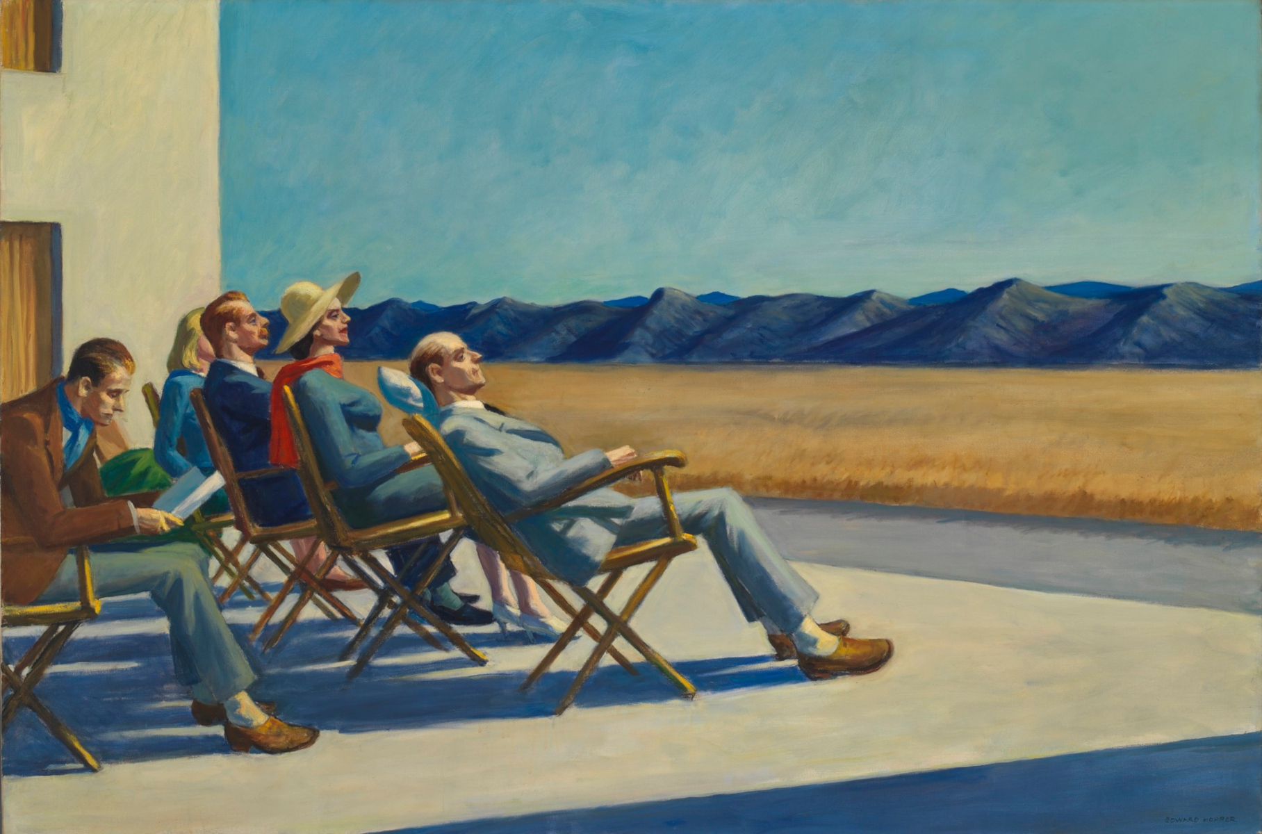 Gente al sole di Edward Hopper