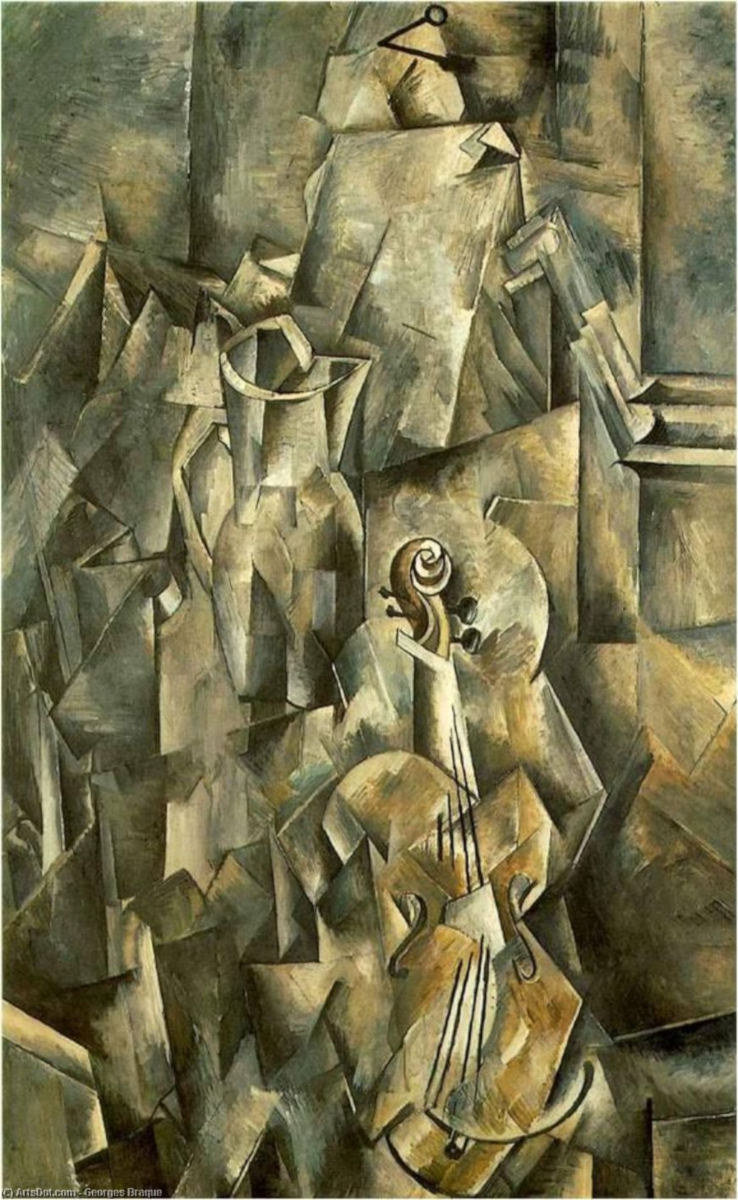 Violino e brocca di Georges Braque