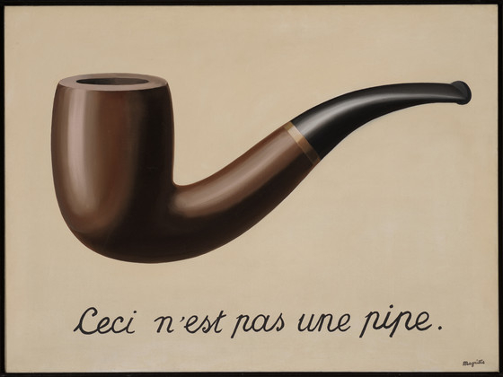L'uso della parola I di René Magritte