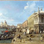 Molo con la Libreria e la Chiesa della Salute di Canaletto