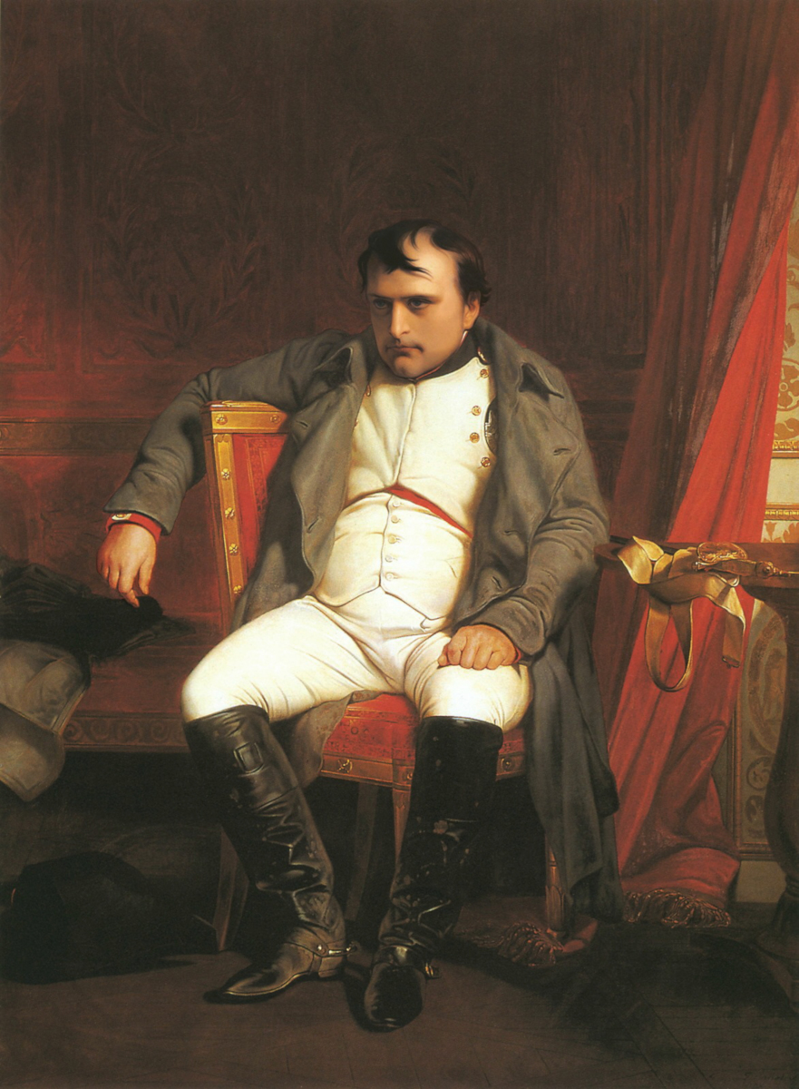 Napoleone abdica a Fontainebleau di Hippolyte Delaroche