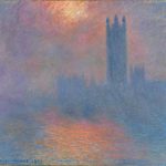 Londra. Il Parlamento. Effetto di sole nella nebbia di Claude Monet