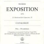 Copertina del catalogo della prima mostra impressionista del 1874