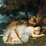 Fanciulle sulla riva della Senna di Gustave Courbet