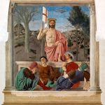 Piero della Francesca, Resurrezione, 1458-1474, intonaco, pittura a secco, misure. Sansepolcro, Museo Civico
