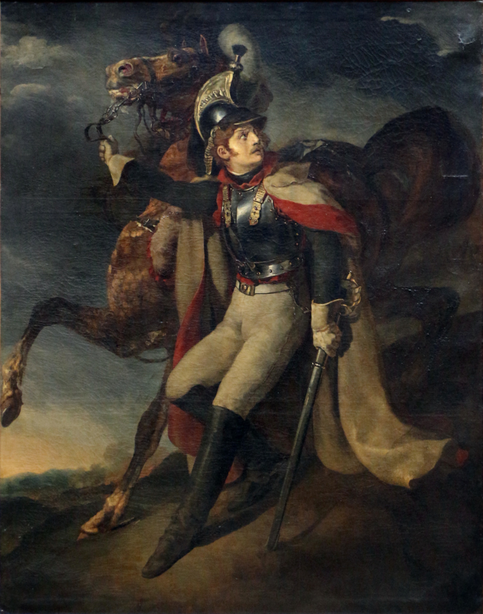 Corazziere Ferito che abbandona il campo di battaglia di Théodore Géricault