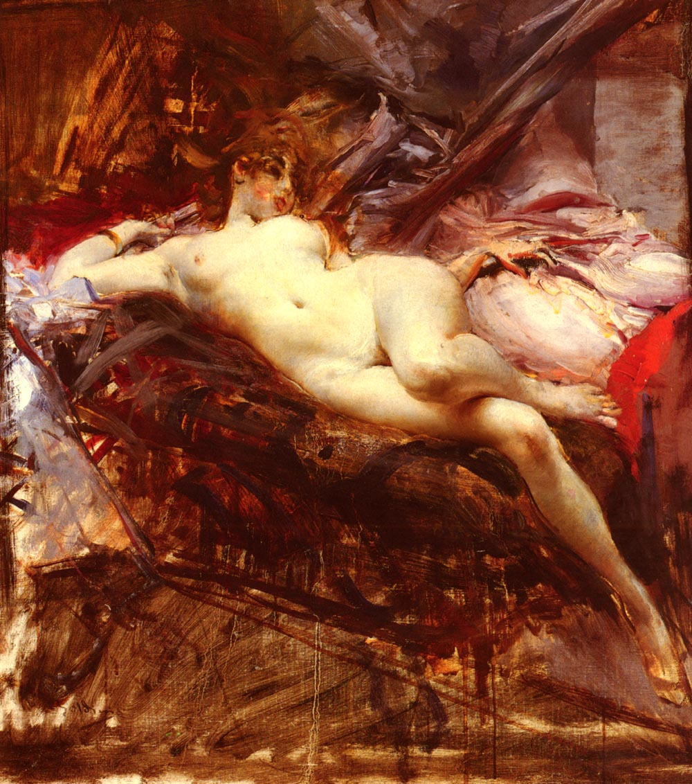 Nudo sdraiato di Giovanni Boldini
