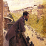 Uomo al balcone di Gustave Caillebotte