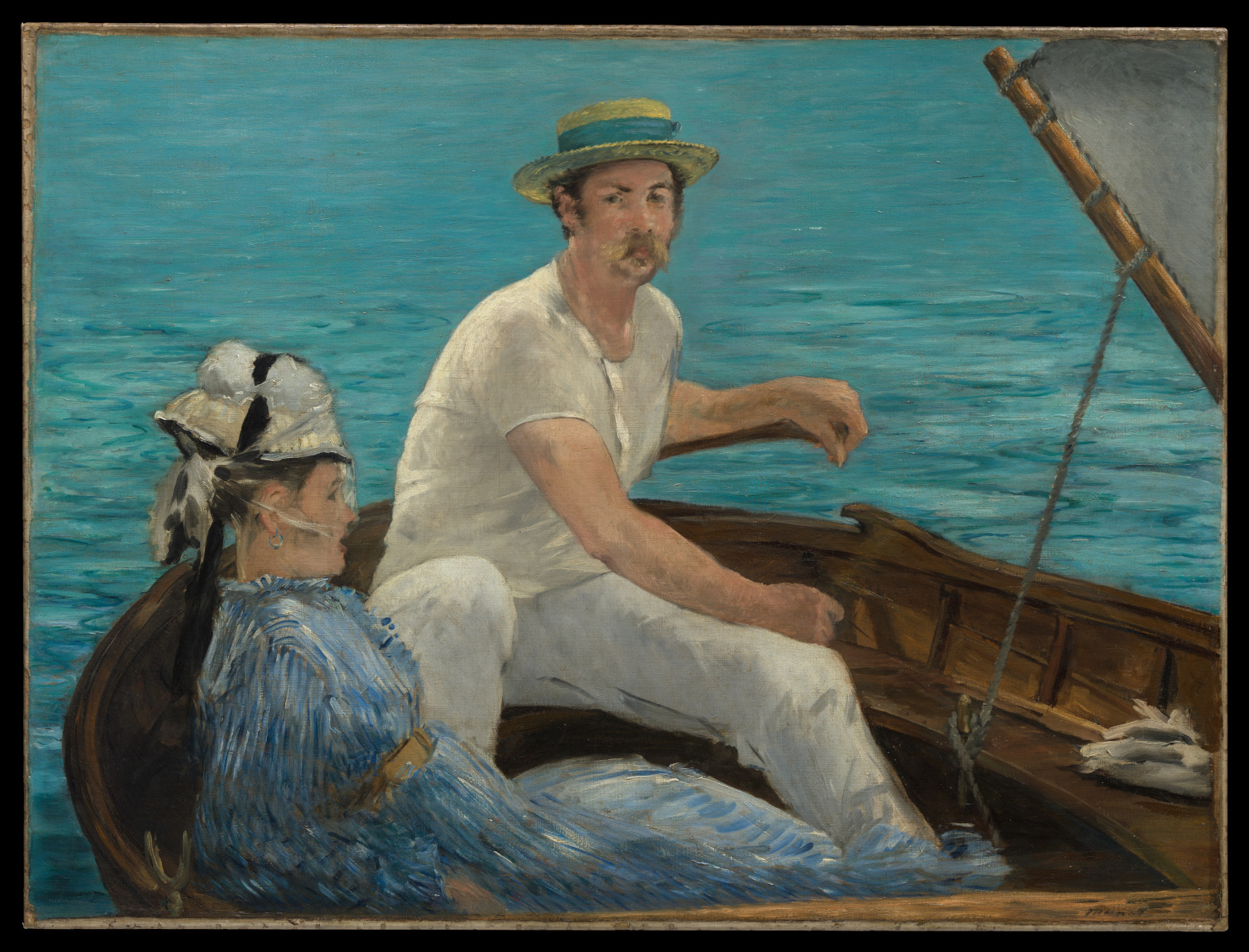 In barca di Edouard Manet