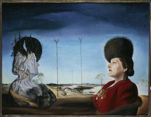 Salvador Dalí, Ritratto di Isabel Styler-Tas (Melancholia), 1945, olio su tela, 65,5 x 86 cm. Berlino, Staatliche Museen, Neue Nationalgalerie, inventario numero: B 359