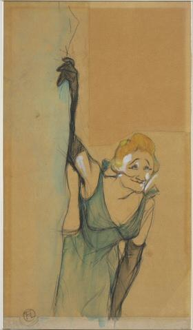 Yvette Guilbert saluta il pubblico di Henri de Toulouse-Lautrec