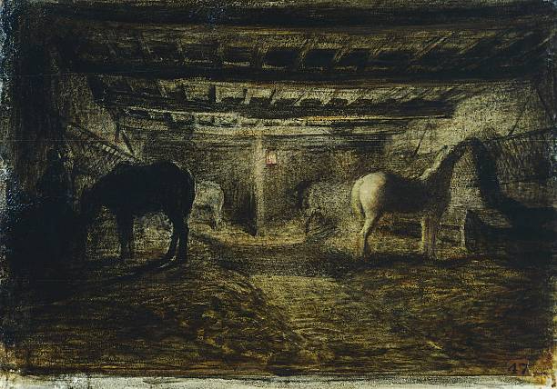 La stalla di Antonio Fontanesi