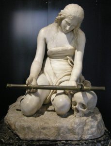 Antonio Canova, Maddalena Penitente, 1793-1796 circa, marmo e bronzo, 90 cm h, Genova, Palazzo Bianco presso Palazzo Doria-Tursi