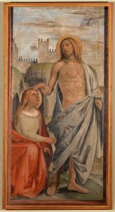 Bramantino, Noli me tangere, 1498-1500 circa, 214 x 104 cm. Milano, Pinacoteca del Castello Sforzesco
