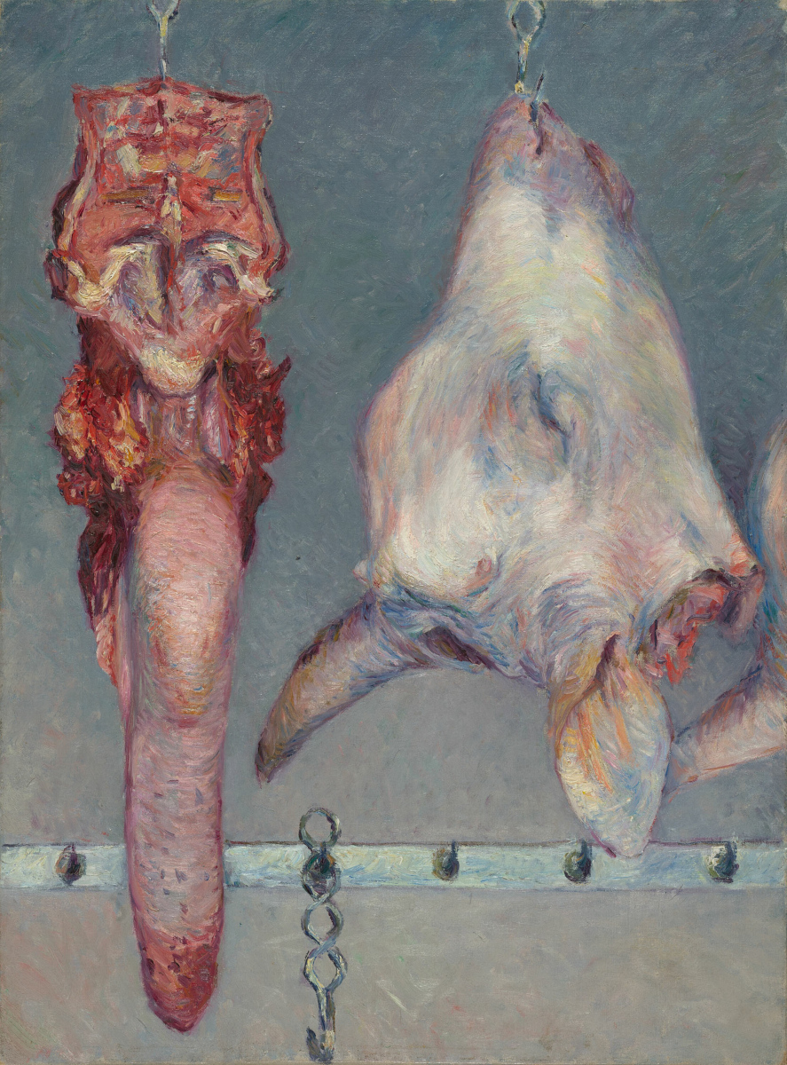 Testa di vitello e lingua di bue di Gustave Caillebotte