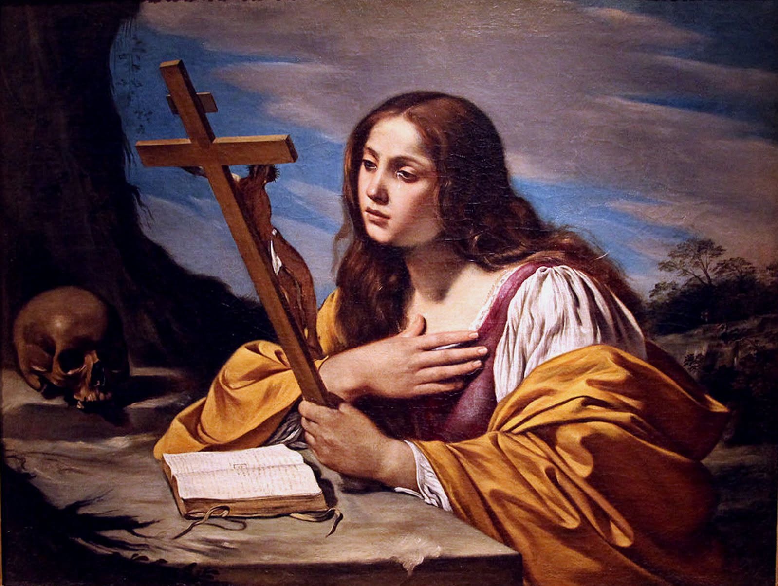 Il corpo consumato della Maddalena eremita, visione evocativa di una peccatrice redenta