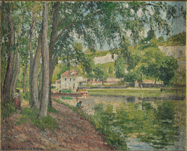 Moret, le canal du Loing di Camille Pissarro