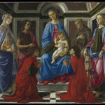 Madonna col Bambino in trono e i Santi Giovanni Battista, Maria Maddalena, Francesco, Caterina d’Alessandria, Cosma e Damiano di Sandro Botticelli