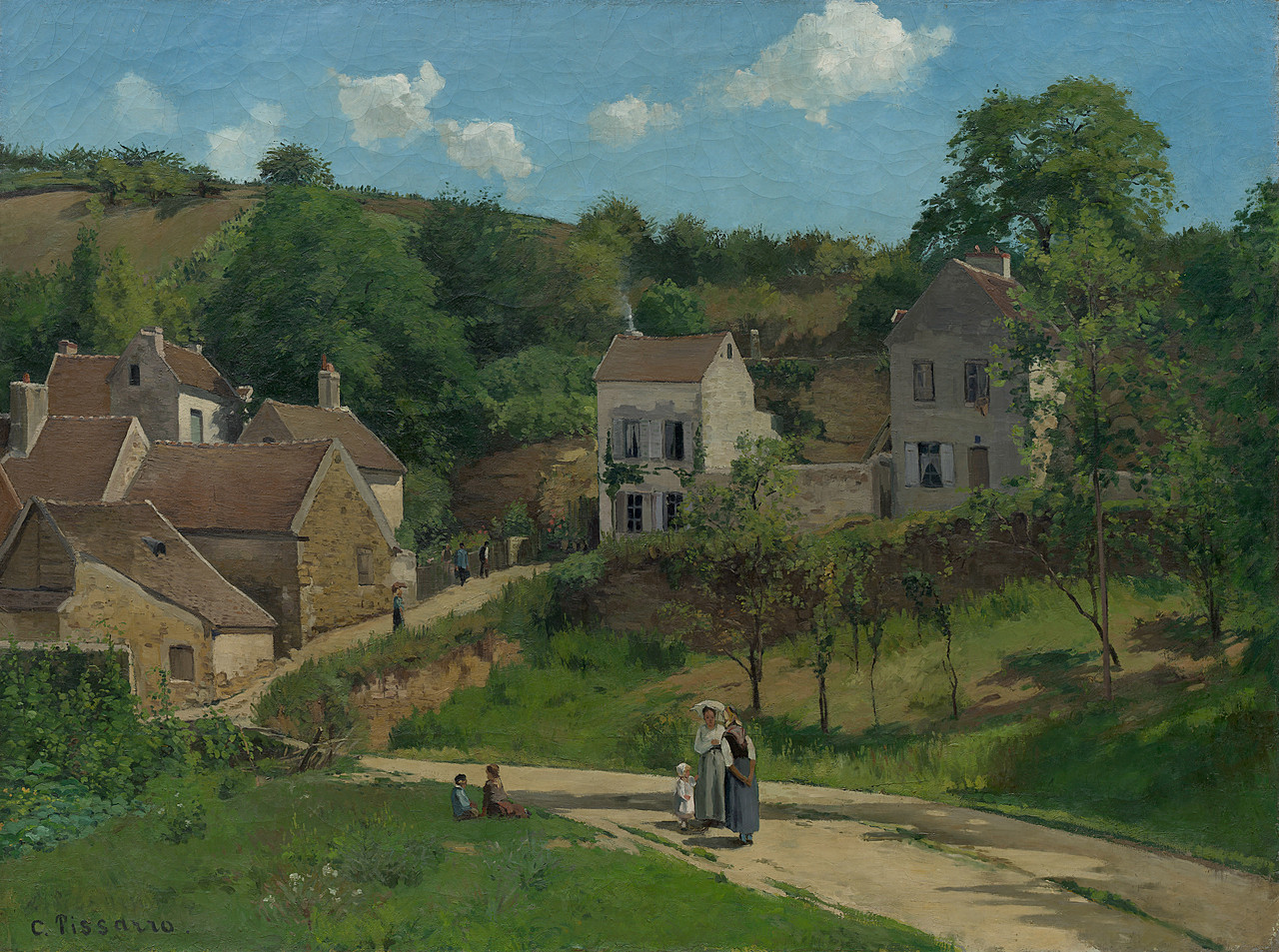 L'eremo di Pontoise di Camille Pissarro (Les coteaux de l'Hermitage, Pontoise)