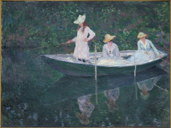 Barca a Giverny (In norvegese) di Claude Monet