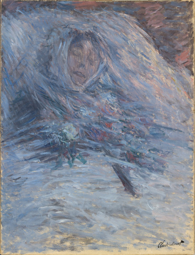 Camille sur son lit de mort di Claude Monet
