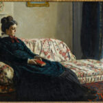 Méditation. Madame Monet au canapé di Claude Monet