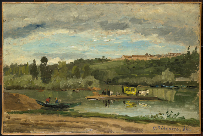 Bac à la Varenne-Saint-Hilaire di Camille Pissarro