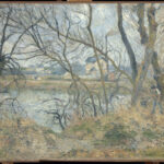 Bords de l'Oise, près de Pontoise, temps gris di Camille Pissarro