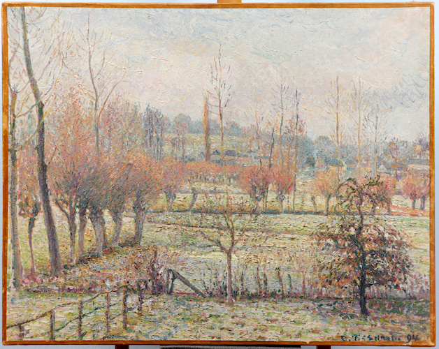 Effet de neige à Eragny di Camille Pissarro