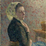 Femme au fichu vert di Camille Pissarro